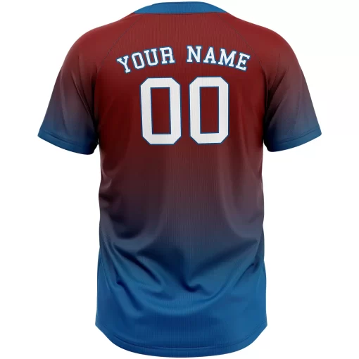 Baseball Uniform Jerseys - Baseball Blue Red Uniform Creator -Fitaris Wear