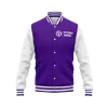 Women Varsity Jacket - Purple Varsity Jacket - Fitaris Wear